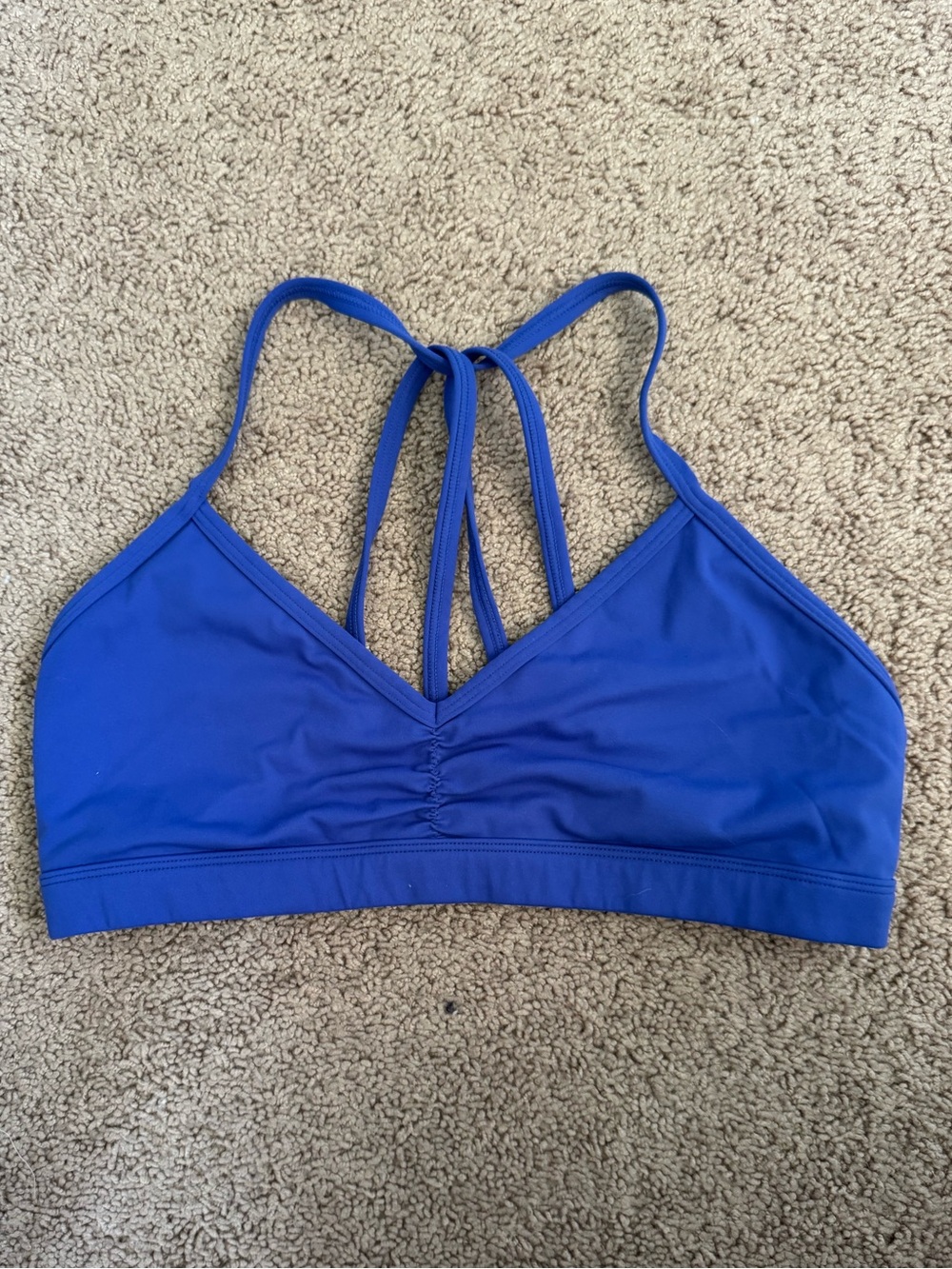 Royal Blue Strappy Sports Bra